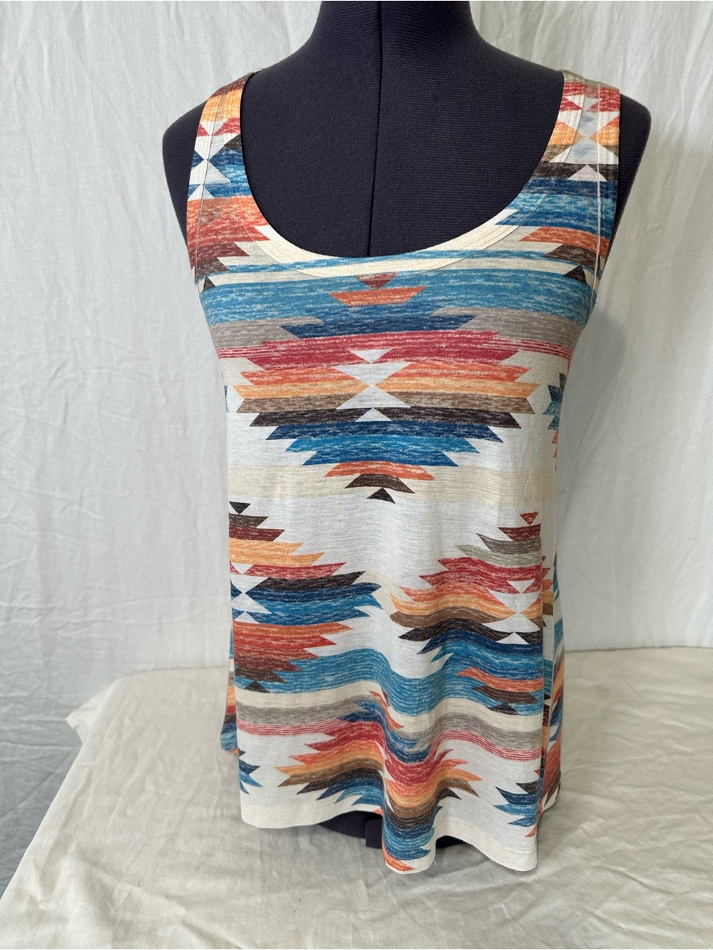 Liberty Wear Southwest Print Tank Top Sz M